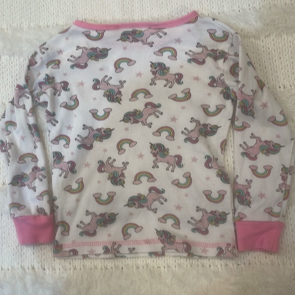 Bobby Brooks long sleeve pajama top tee jersey unicorns rainbows stars girls 6X - Picture 3 of 5